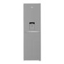 Refurbished Beko CNG4582DVPS Freestanding 270 Litre 50/50 Frost Free Fridge Freezer with Water Dispenser Stainless Steel