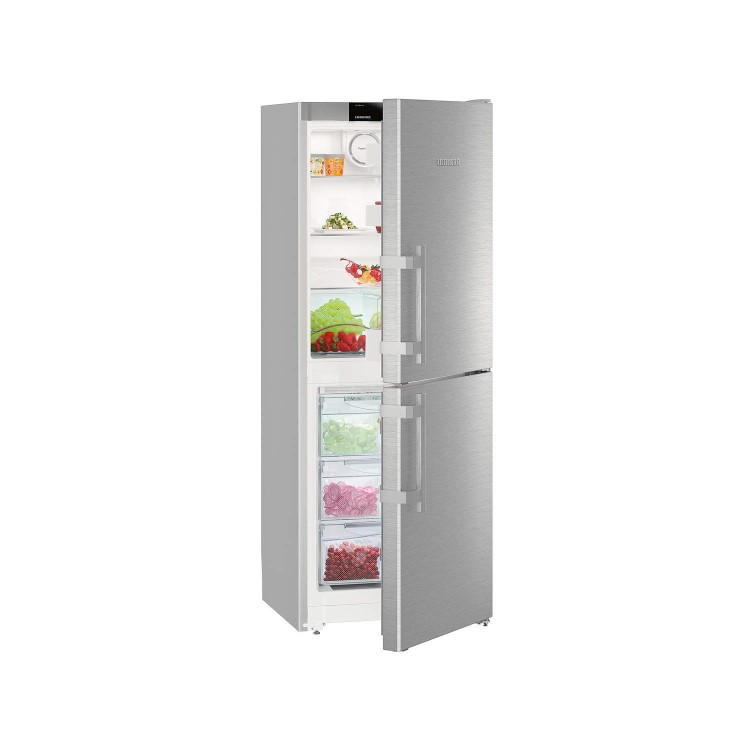 Refurbished Liebherr CNef3115 Freestanding 260 Litre 50/50 Frost Free Fridge Freezer Stainless Steel