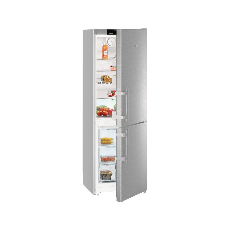 Refurbished Liebherr Comfort CNef3515 Freestanding 308 Litre 70/30 Fridge Freezer Stainless Steel