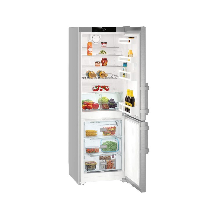 Refurbished Liebherr Comfort CNef3515 Freestanding 308 Litre 70/30 Fridge Freezer Stainless Steel