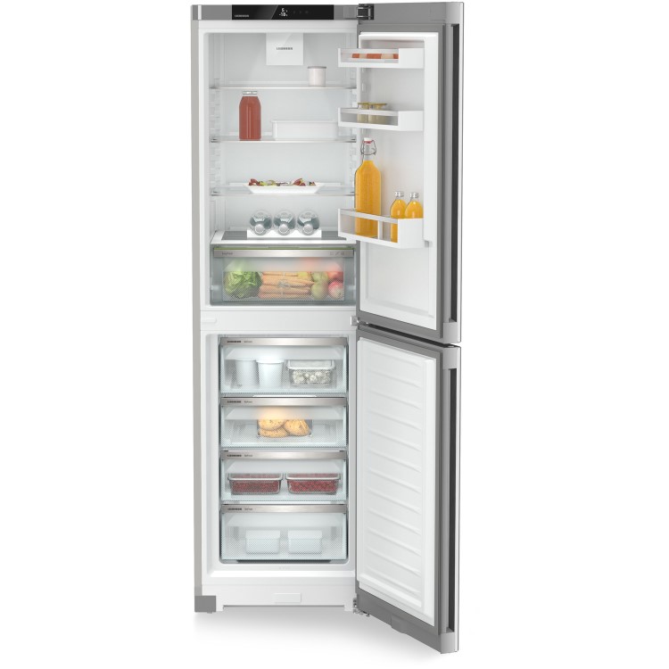 Refurbished Liebherr CNsfd5704 Freestanding 359 Litre 50/50 Frost Free Fridge Freezer With DuoCooling Silver
