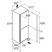 Refurbished Liebherr CNsfd5704 Freestanding 359 Litre 50/50 Frost Free Fridge Freezer Silver
