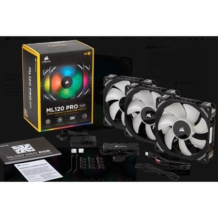 Corsair ML120 PRO RGB LED 120MM PWM Premium Magnetic Levitation Fan - Single Pack