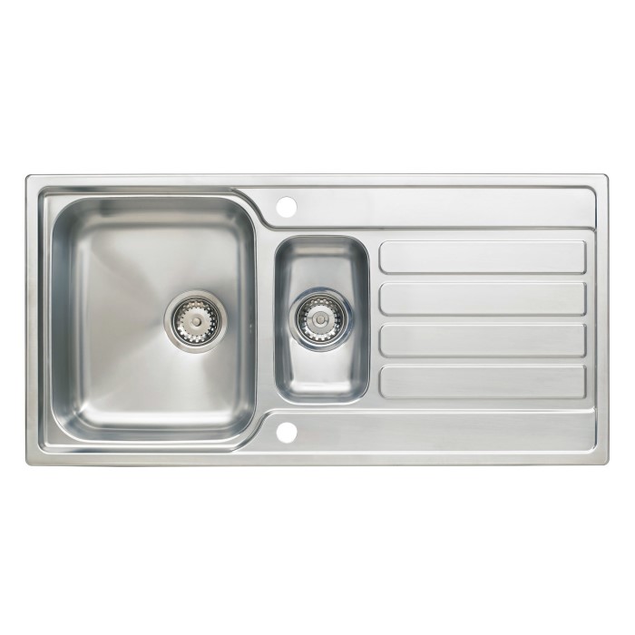 Taylor Moore Como 1 5 Bowl Reversible Drainer Stainless Steel Sink Taylor Moore Como 1 5 Bowl Reversible Drainer Stainless Steel Sink