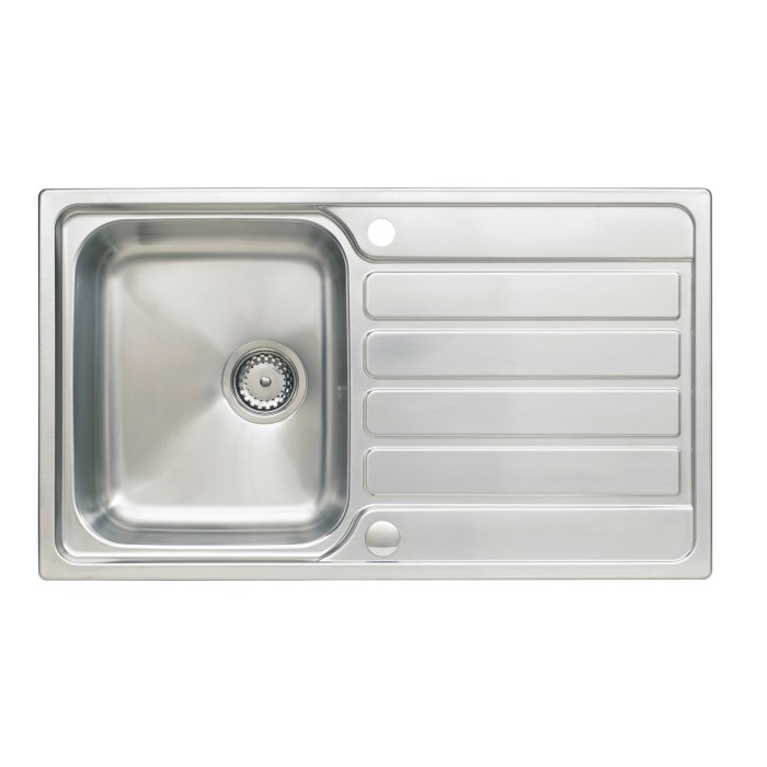 Taylor Moore Como Single Bowl Reversible Drainer Stainless Steel Taylor Moore Como Single Bowl Reversible Drainer Stainless Steel Sink