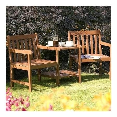 Wooden Garden Love Seats - Rowlinson Hampton