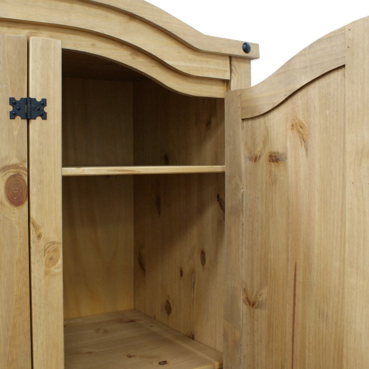 Corona Mexican 3 Door Wardrobe in Solid Pine 