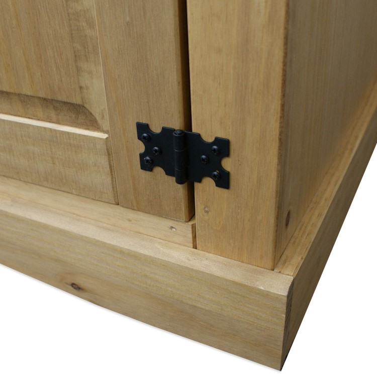 Corona Mexican 3 Door Wardrobe in Solid Pine 