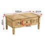 Corona Mexican Solid Pine 1 Drawer Coffee Table