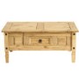 Corona Mexican Solid Pine 1 Drawer Coffee Table