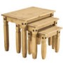 Corona Mexican Solid Pine Nest of 3 Tables