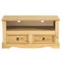 Corona Mexican Solid Pine 2 Drawer Flat Screen TV Unit