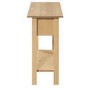 Corona Mexican Solid Pine 2 Drawer Console Table with Shelf