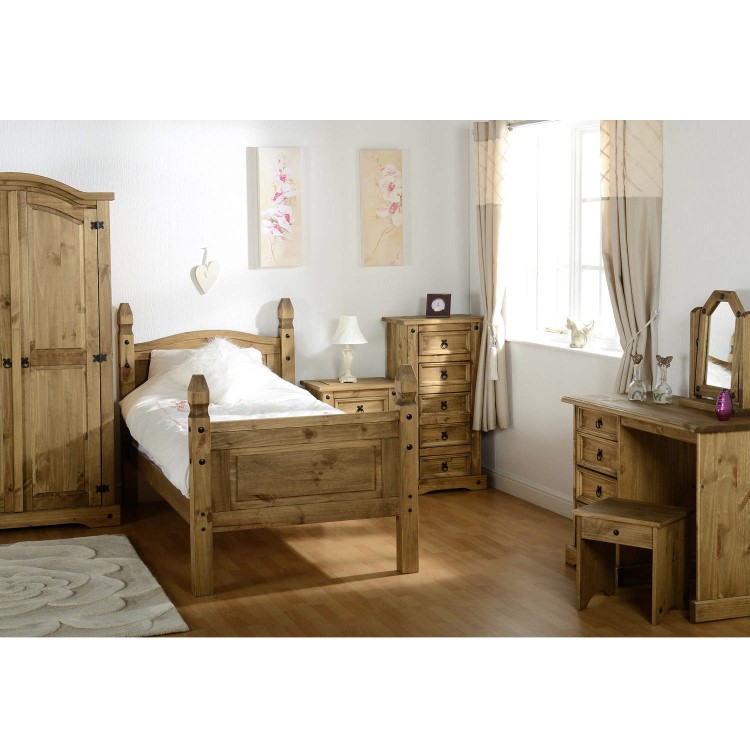 Corona Mexican Solid Pine 5 Drawer Chest