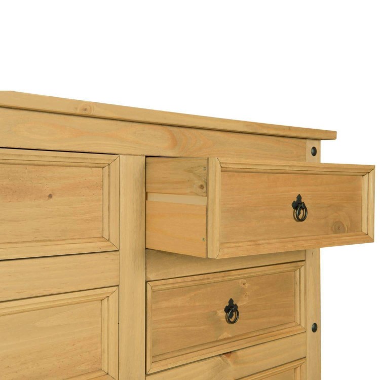 Corona Mexican Solid Pine Chest of Drawers with 6 Drawers