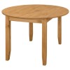 Corona Solid Pine Round Drop Leaf Dining Table - 4 Seater