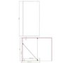 800mm Brushed Brass Shower Screen for Wet Room & Walk In Shower – Corvus