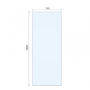 800mm Brushed Bronze Shower Screen for Wet Room & Walk In Shower - Corvus
