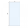 1400x900mm Bronze Wet Room Shower Screen Enclosure with 350mm Flipper Panel - Live Your Colour