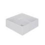 GRADE A1 - White Square Countertop Basin 350mm - Corey