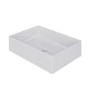 ONLY OPENED - White Rectangular Countertop Basin 450mm - Corey