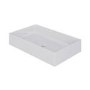 GRADE A1 - White Rectangular Countertop Basin 605mm - Corey