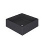 ONLY OPENED - Matt Black Square Countertop Basin 350mm - Corey