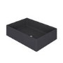 ONLY OPENED - Matt Black Rectangular Countertop Basin 450mm - Corey