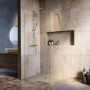 1200mm Brushed Nickel Shower Screen for Wet Room & Walk In Shower – Corvus