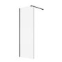 800mm Brushed Nickel Shower Screen for Wet Room & Walk In Shower – Corvus