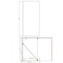 800mm Brushed Nickel Shower Screen for Wet Room & Walk In Shower – Corvus