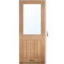 Oak Mexicano Prefinished Half Glass Panel Internal Cottage Door 1981 x 686mm