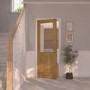 Internal Oak Half-Glazed Cottage Door with Clear Glass - Pre-Finished - 1981 x 838 x 35mm - Mexicano - Dalby