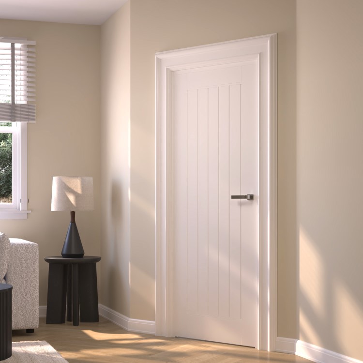 White Mexicano Primed Cottage Internal Door 1981 x 686mm
