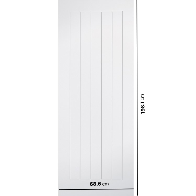 White Mexicano Primed Internal Cottage Fire Door 1981 x 686mm