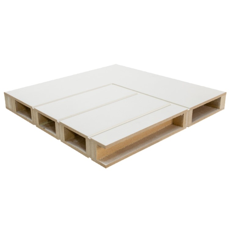White Mexicano Primed Half Glazed Glass Cottage Internal Door 1981 x 762mm
