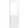 White Mexicano Primed Half Glazed Glass Cottage Internal Door 1981 x 762mm