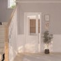 White Mexicano Primed Half Glazed Glass Cottage Internal Door 1981 x 762mm