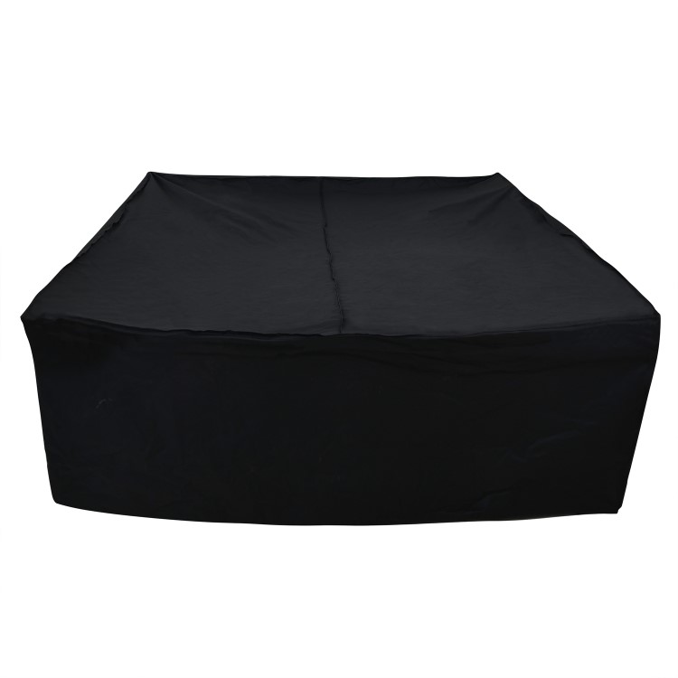 200 x 200 x 80cm Waterproof Black Garden Furniture Cover
