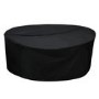 200 x 200 x 80cm Waterproof Black Garden Round Dining Set Furniture Cover