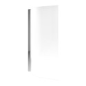 COVECHSC Chrome Hinged Shower Bath Screen 1450 x 730mm - For Cove & Lisbon Shower Baths