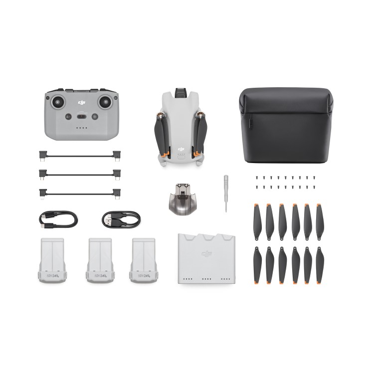 Box Opened DJI Mini 3 Fly More Combo RC-N1 with DJI RC