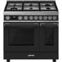 Refurbished Smeg CPF92GMA Portofino 90cm Dual Fuel Twin Oven Range Cooker