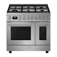 Smeg Portofino 90cm Dual Fuel Twin Oven Range Cooker - Stainless Steel Smeg Portofino 90cm Dual Fuel Twin Oven Range Cooker - Stainless Steel
