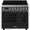Smeg Portofino 90cm Electric Induction Range Cooker - Anthracite Grey