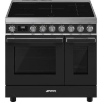 Smeg Portofino 90cm Electric Induction Range Cooker - Anthracite Grey