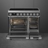 Smeg Portofino 90cm Electric Induction Range Cooker - Anthracite Grey