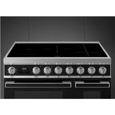 Smeg Portofino 90cm Electric Induction Range Cooker - Anthracite Grey