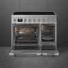 Smeg CPF92IMX Portofino 90cm Induction Twin Oven Range Cooker - Stainless Steel