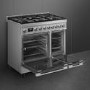 Refurbished Smeg Portofino CPF92IMX 90cm Induction Twin Oven Range Cooker Stainless Steel